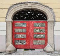 Photo Texture of Wooden Double Door 0004